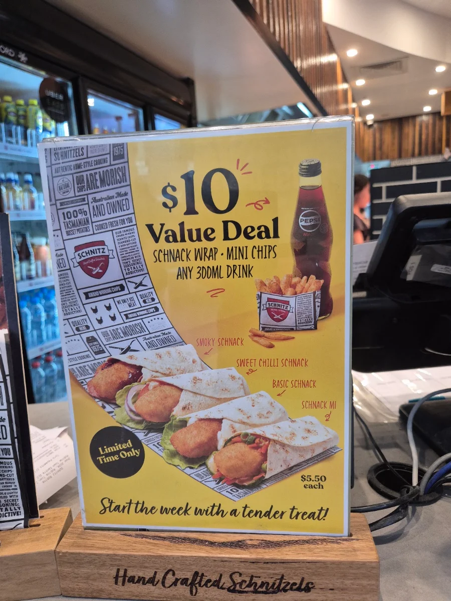 Menu, Schnitz Robina