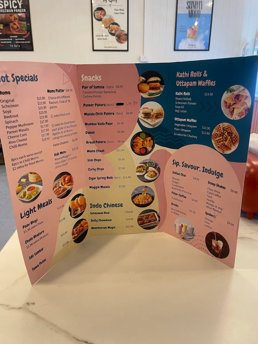 Menu, Icy Spicy Kingswood