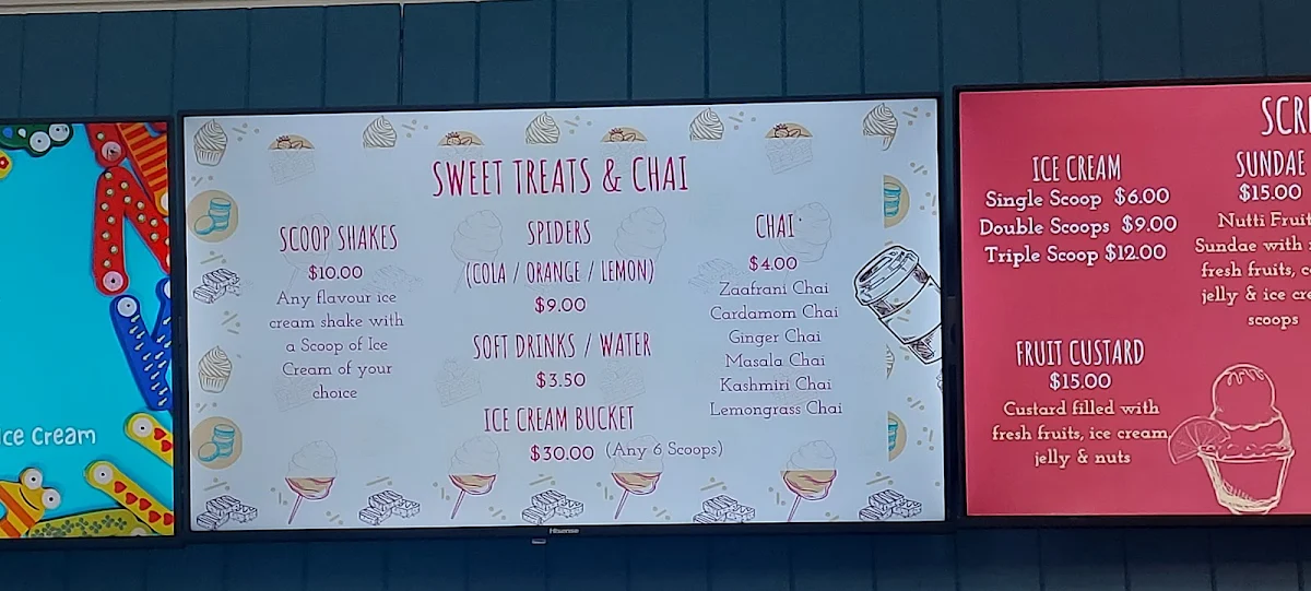 Menu, Icy Spicy Kingswood