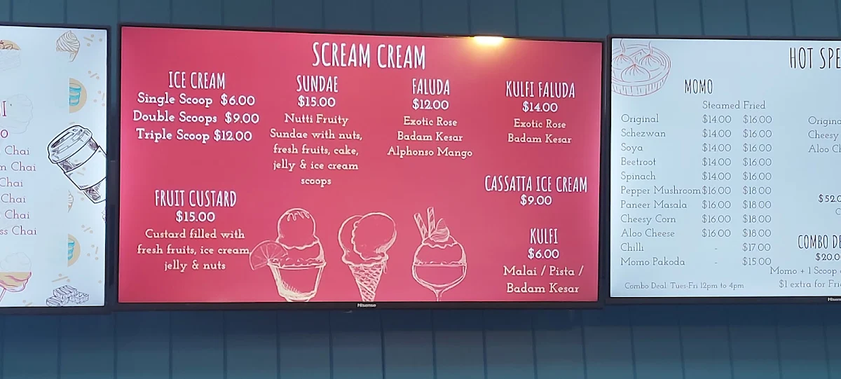 Menu, Icy Spicy Kingswood