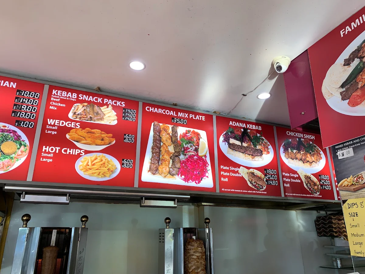 Menu, Aga Mediterranean Cuisine