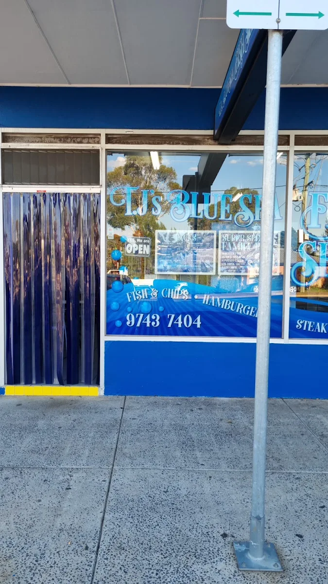 Menu, T.J's Blue Sea Fish Shop
