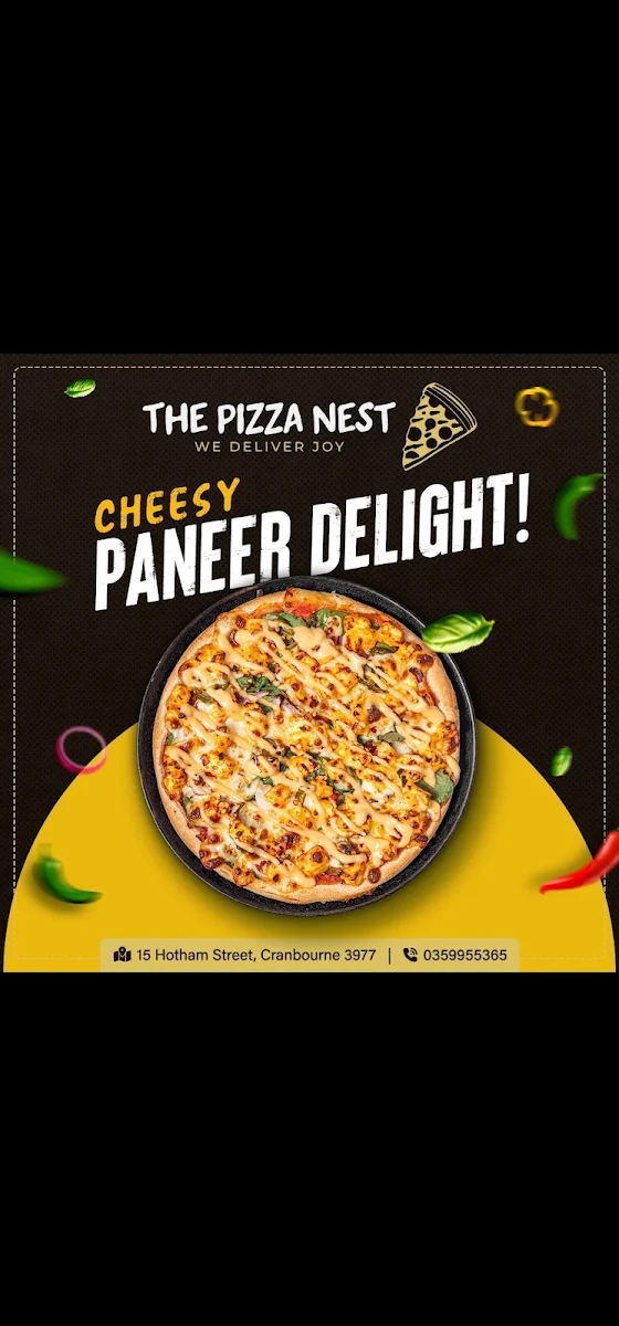 Menu, The Pizza Nest