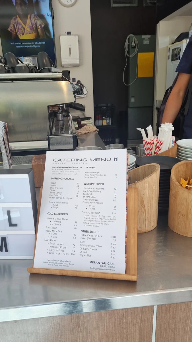 Menu, Merantau Café