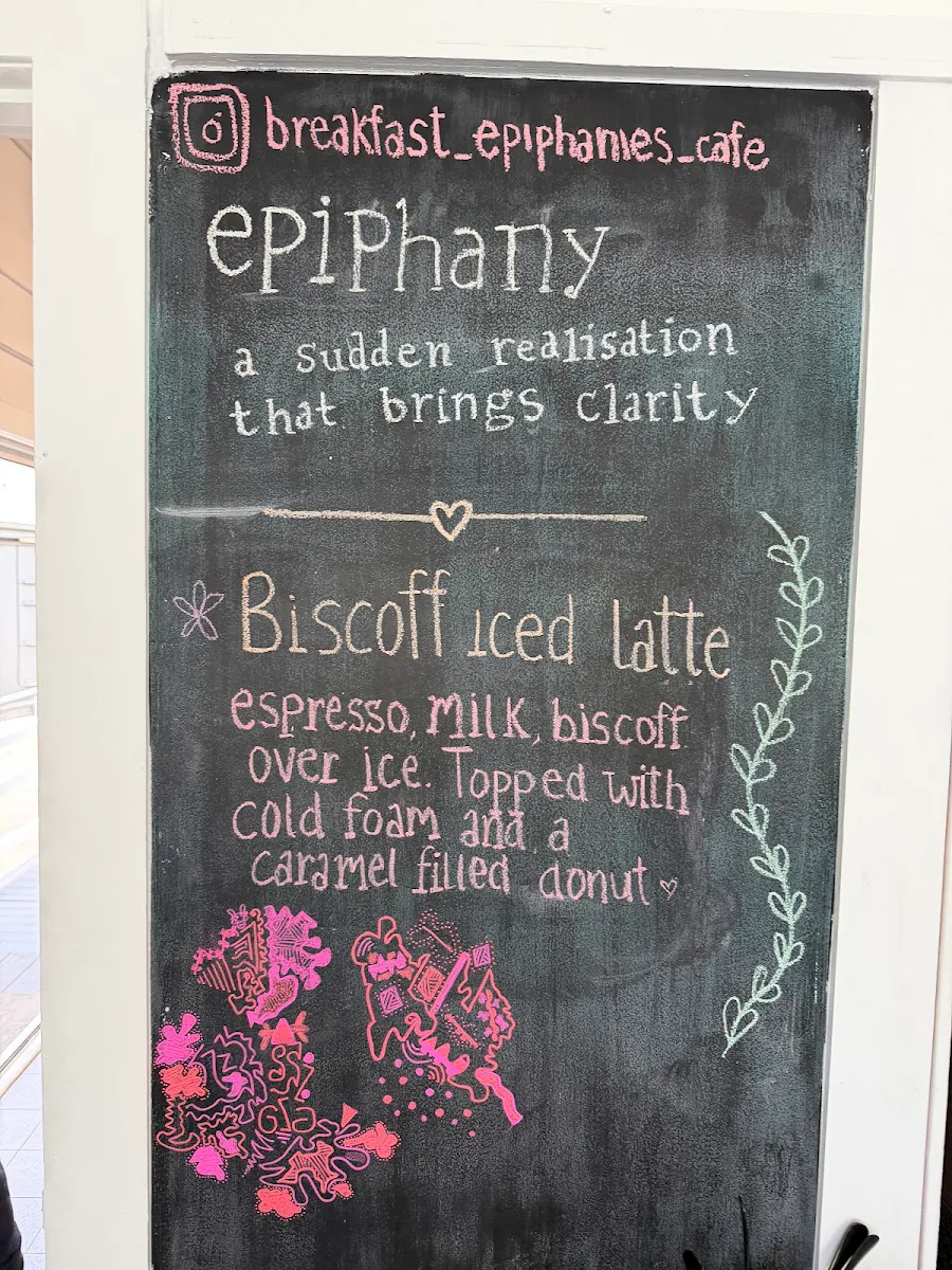 Menu, breakfast epiphanies