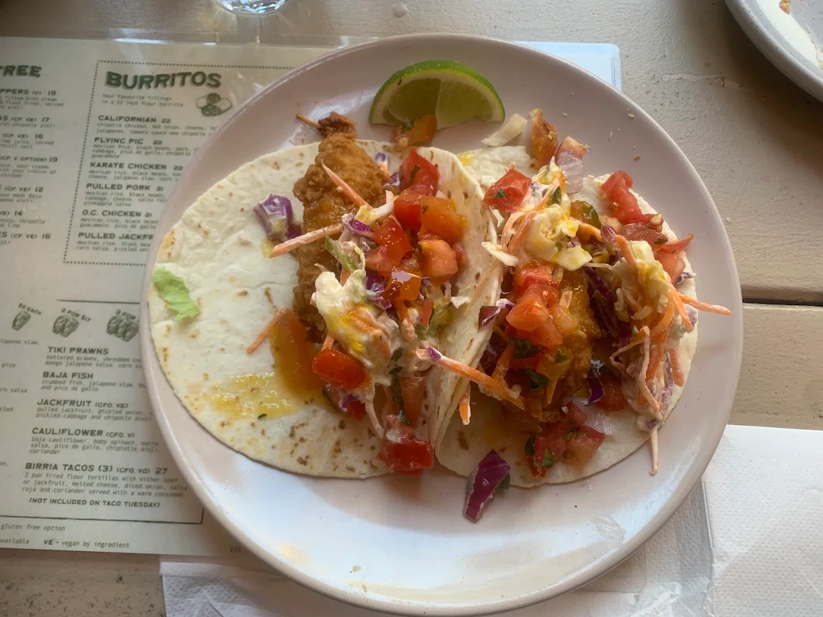 Menu, Beach Burrito Co. Coogee