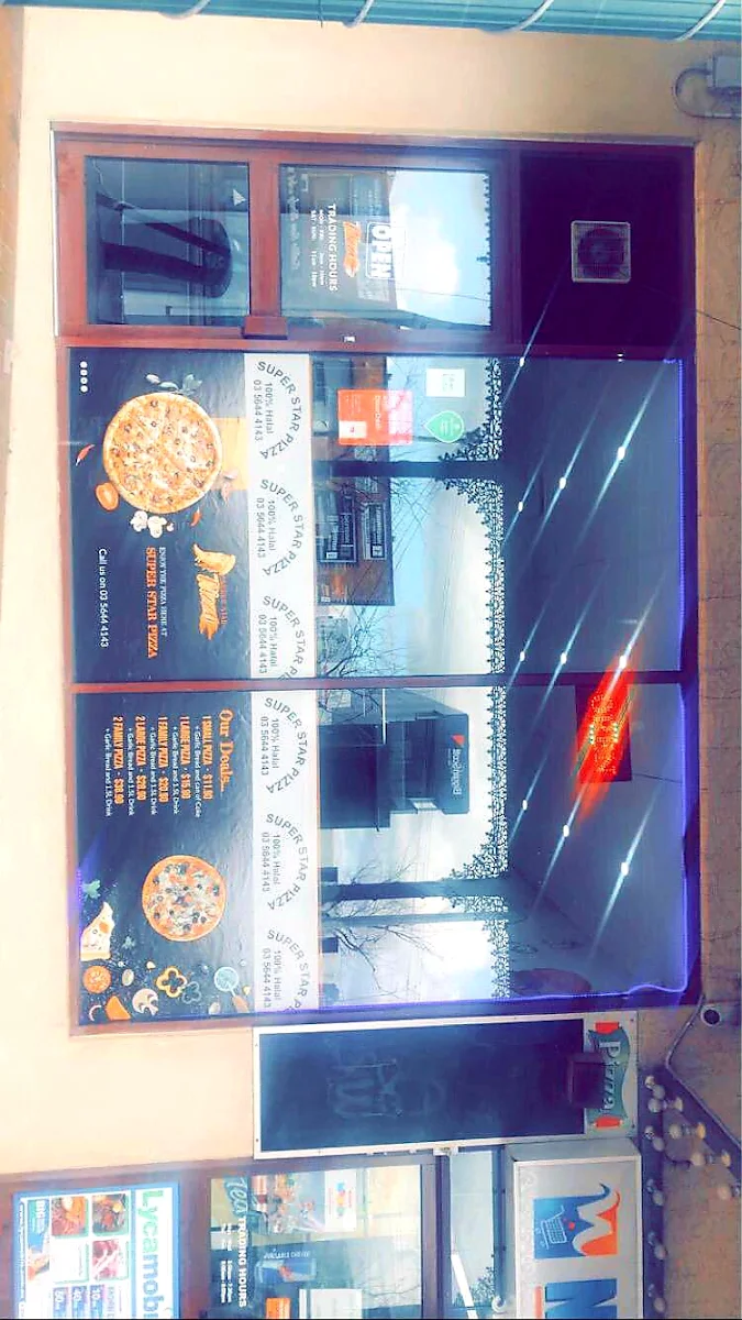Menu, Super Star Pizza Cranbourne