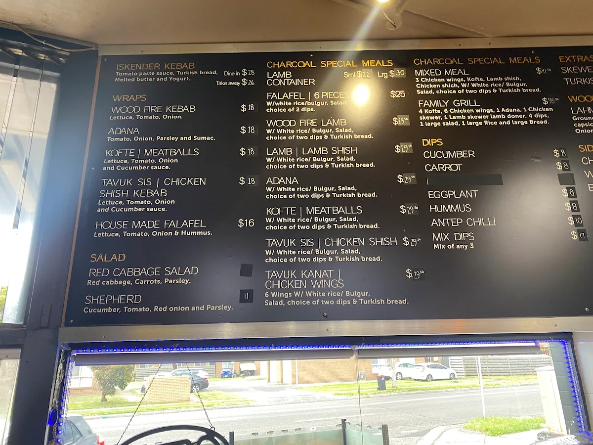 Menu, Street Food Turkey