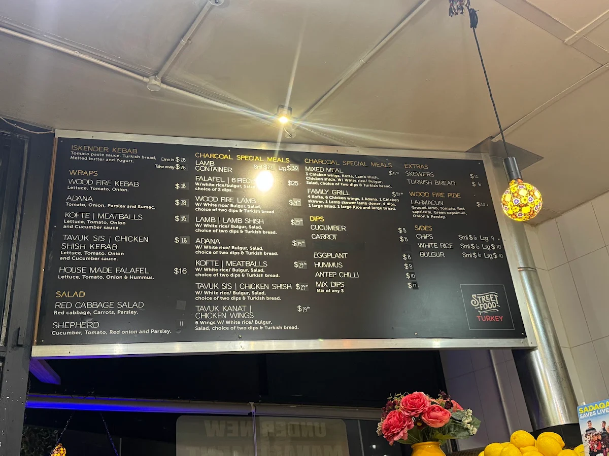 Menu, Street Food Turkey