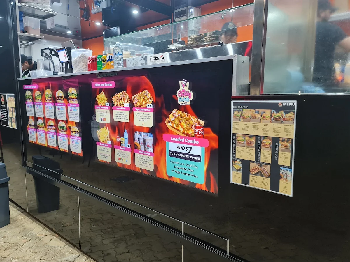 Menu, Chubby Buns Burgers Gordon
