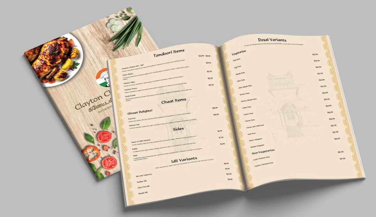 Menu, CLAYTON CHETTINADU 2.0