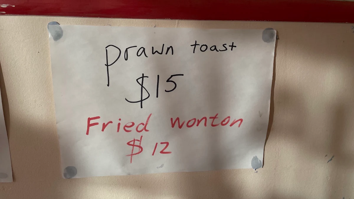 Menu, Albert Sun Chinese Takeaway