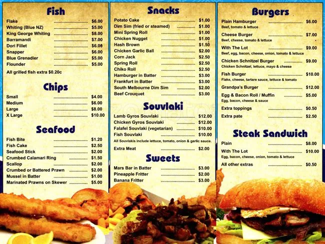 Menu, Eatz In Berwick