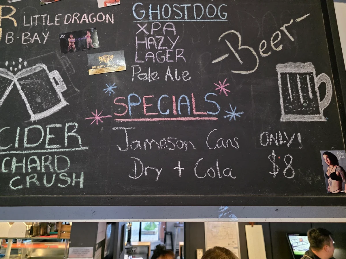 Menu, Market City Tavern