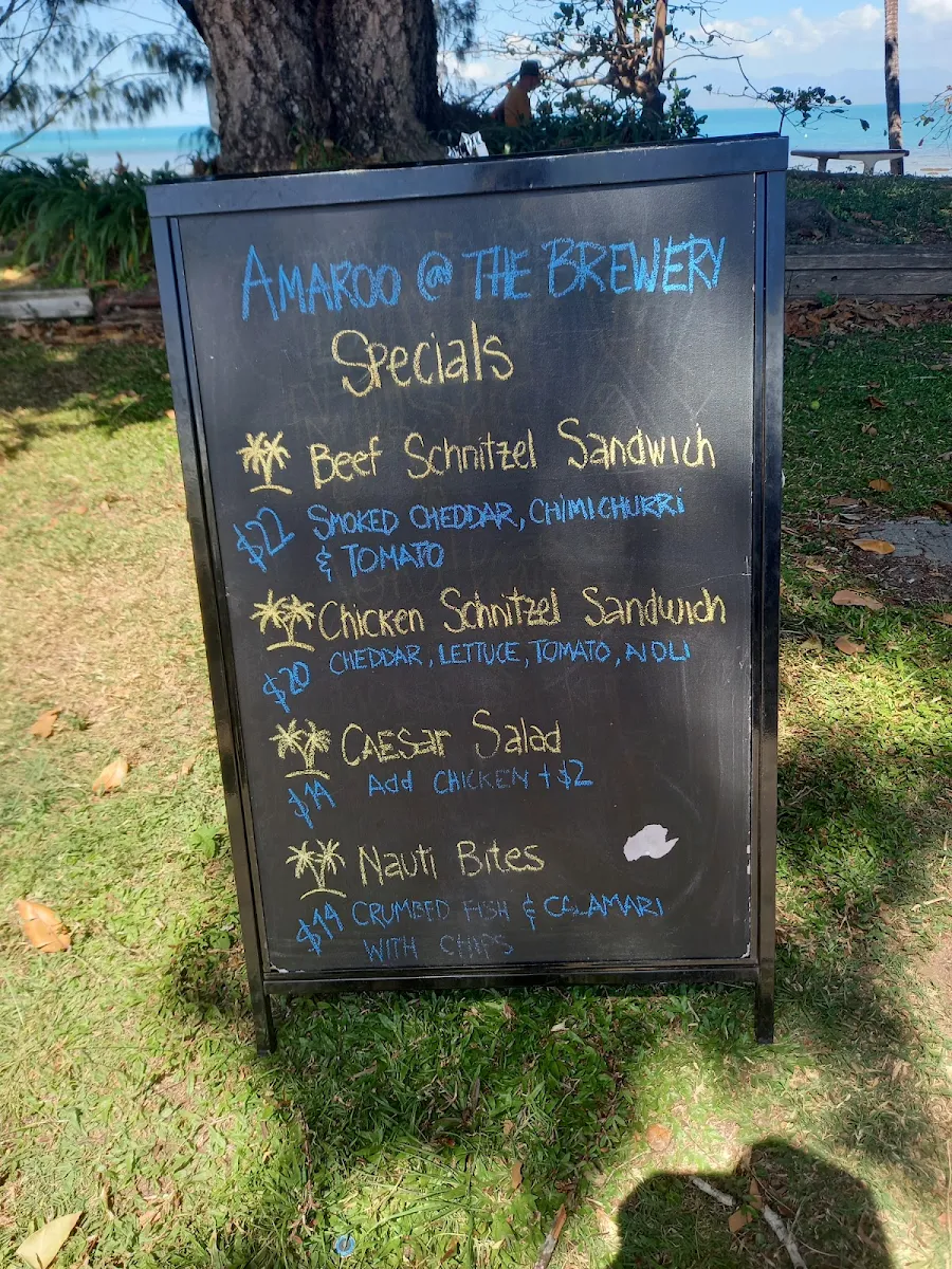 Menu, Lava Lava Magnetic Island