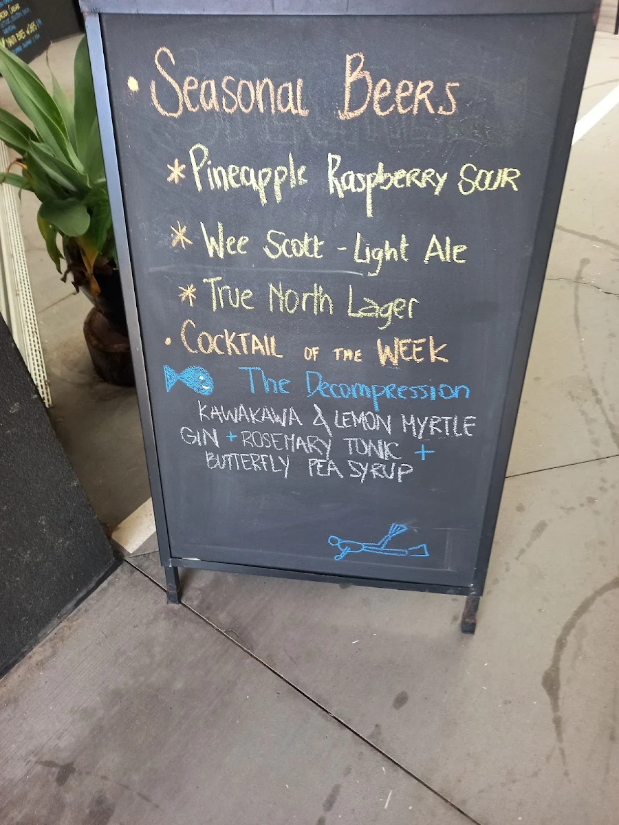 Menu, Lava Lava Magnetic Island