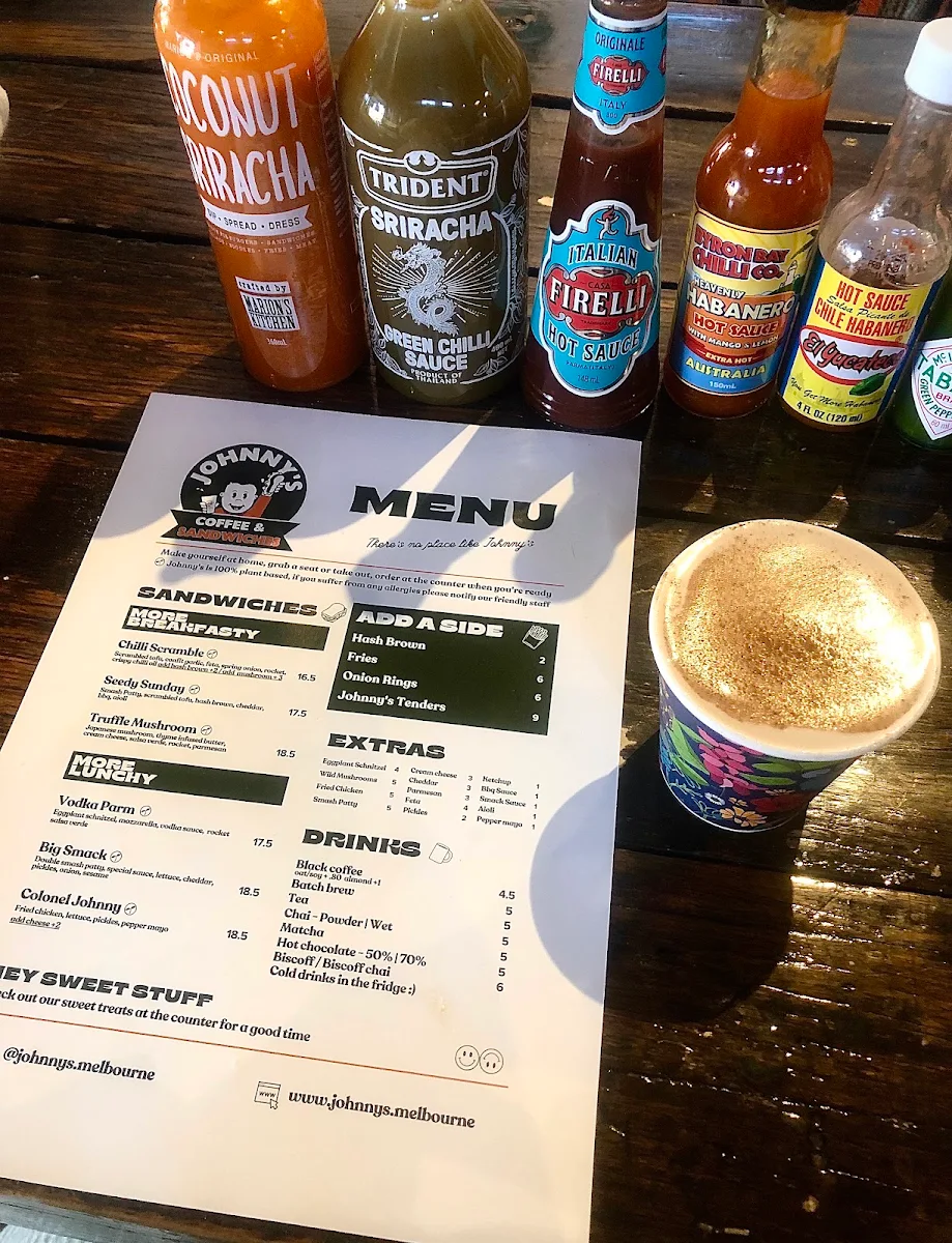 Menu, Steam coffee co