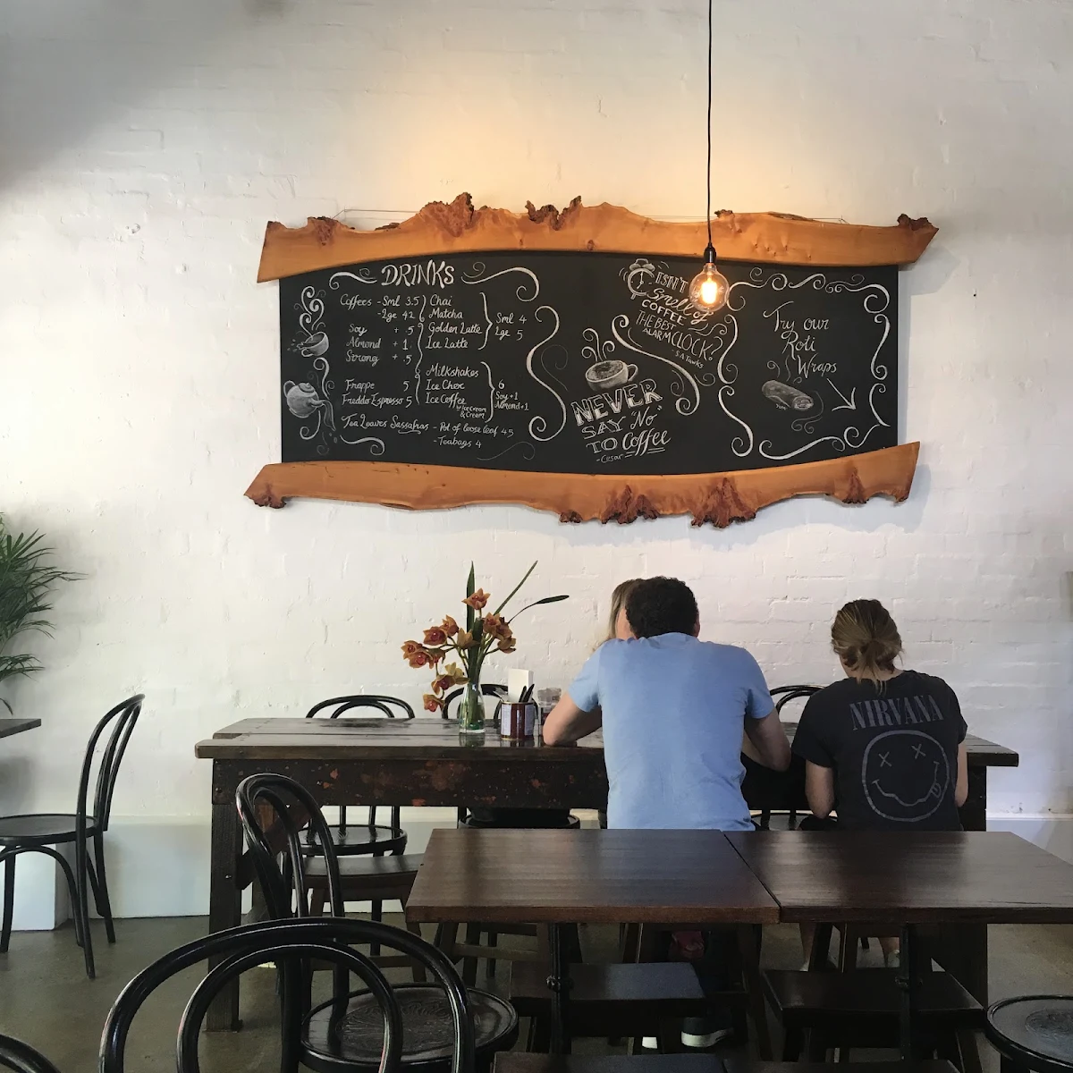 Menu, Steam coffee co