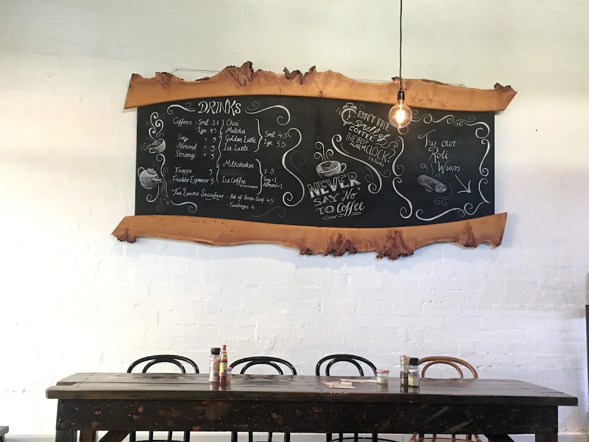 Menu, Steam coffee co