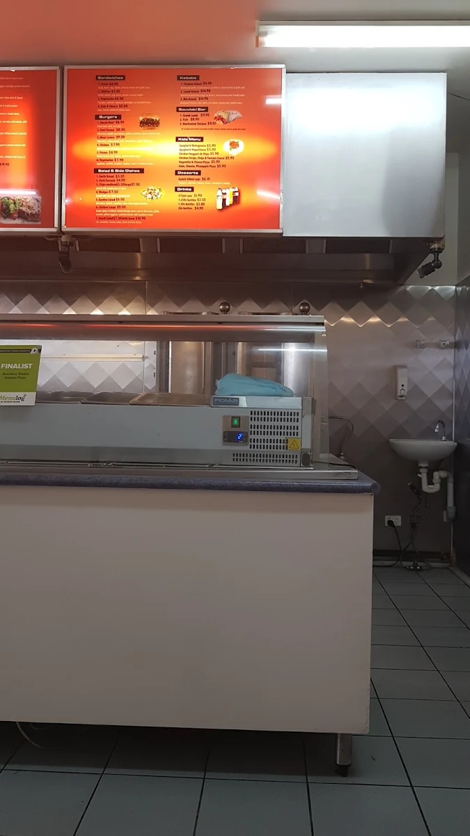 Menu, Aussiano Pizza and Kebab