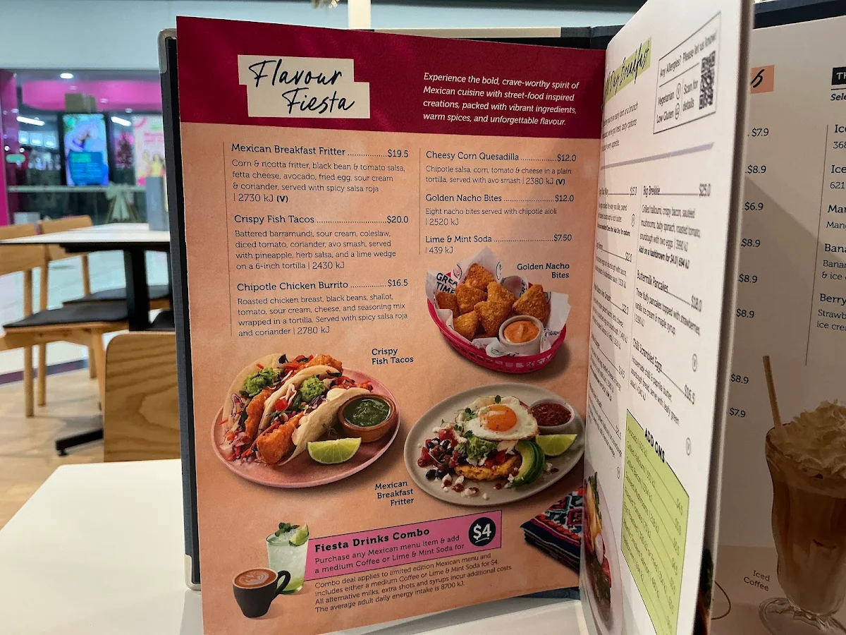 Menu, Jamaica Blue Forrestfield