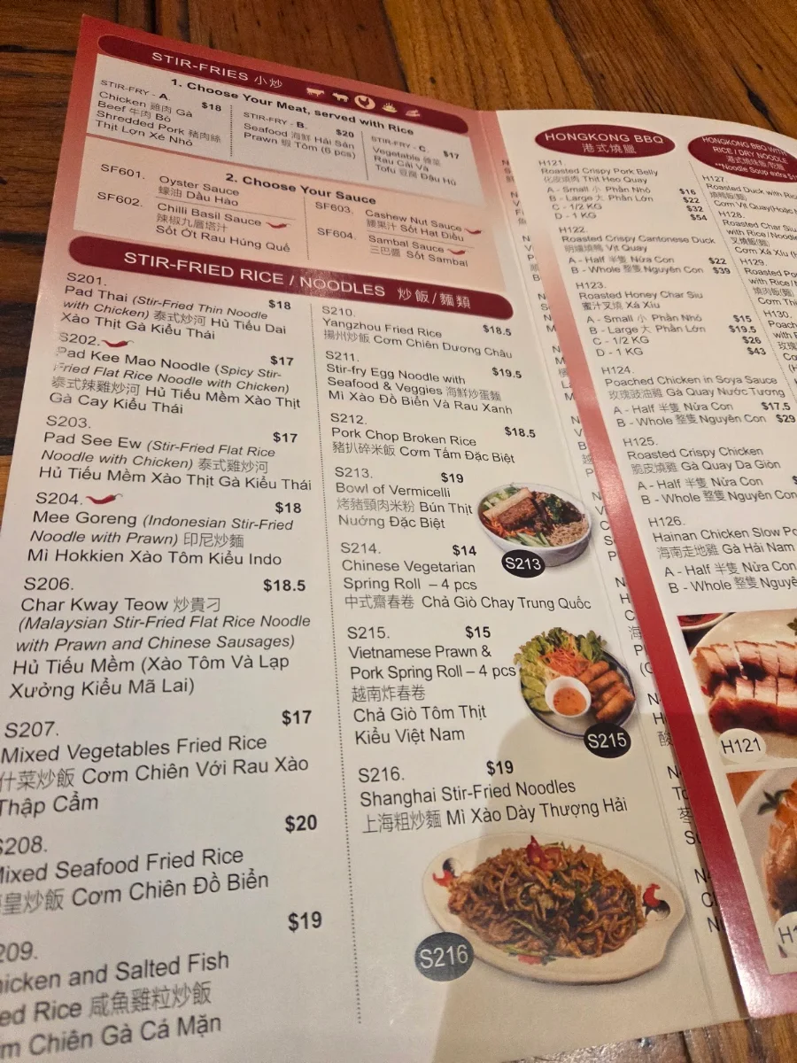 Menu, District 8