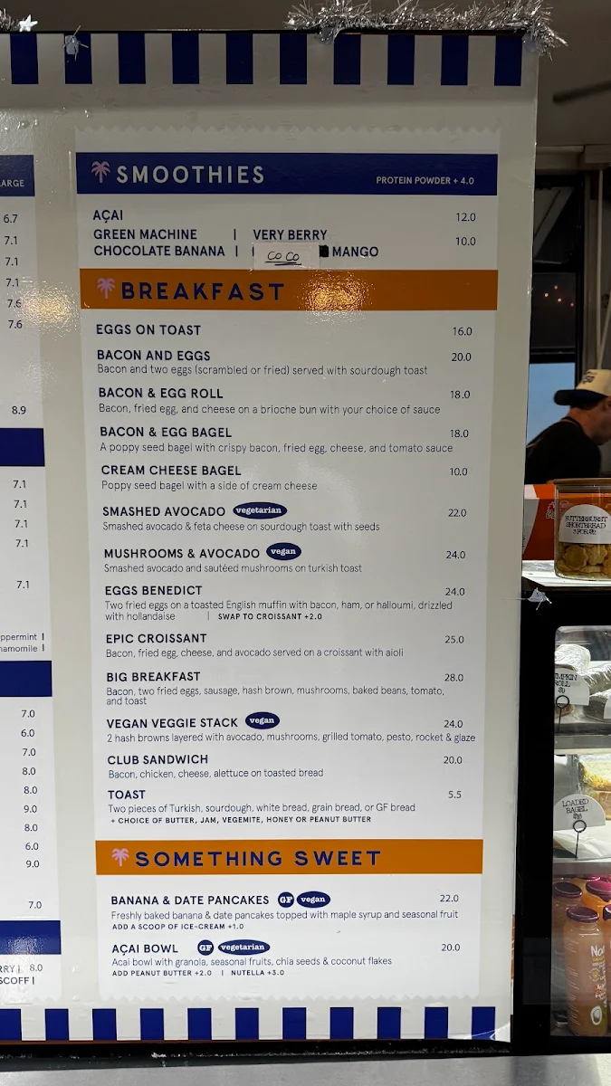 Menu, Common Coffee Surfers Paradise
