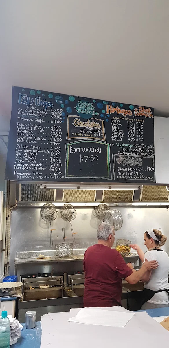 Menu, Balnarring Fish & Chips
