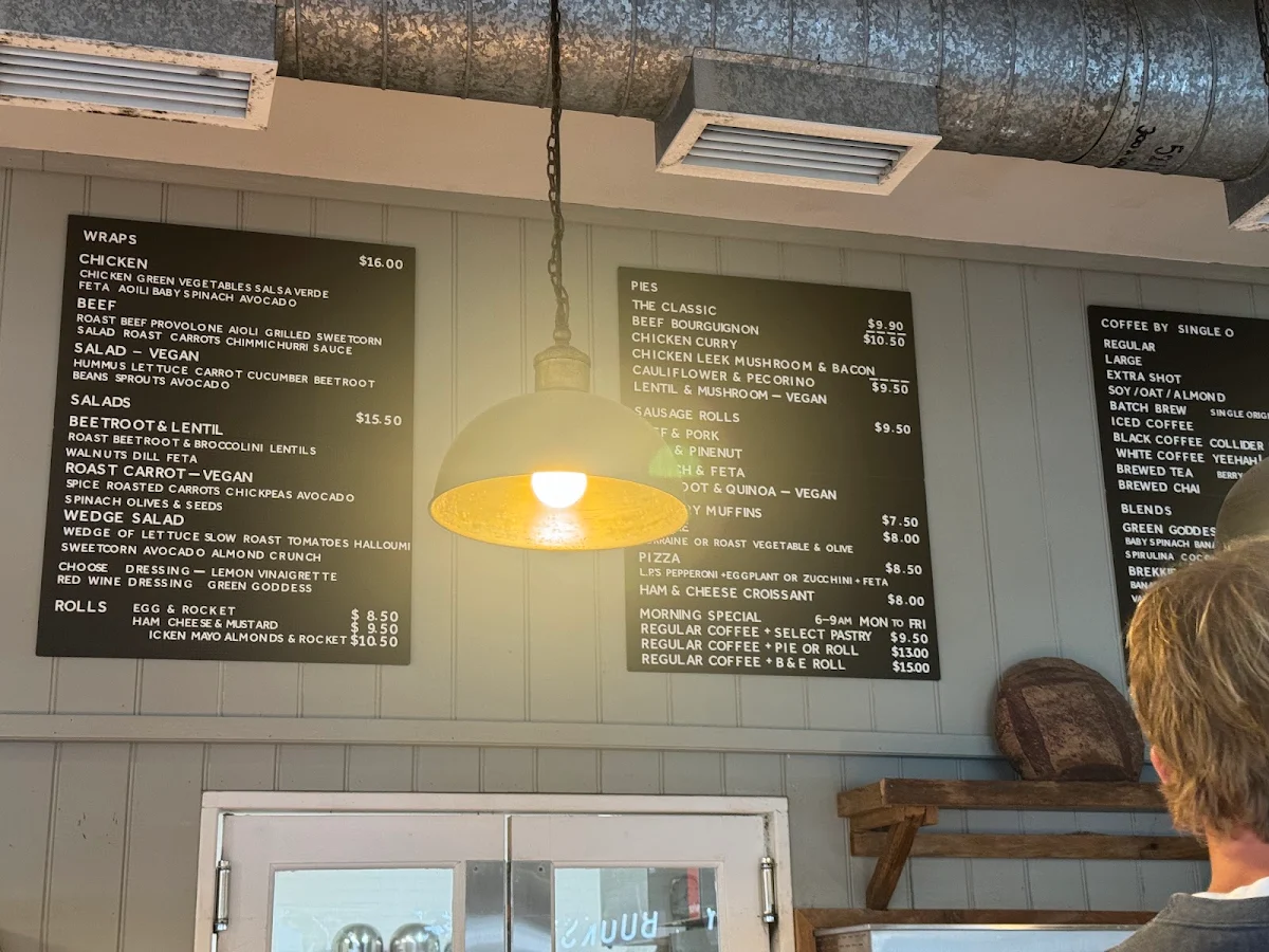 Menu, Milkwood Bakery
