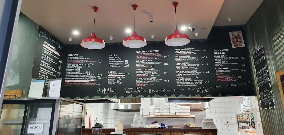 Menu, Captn's Cove