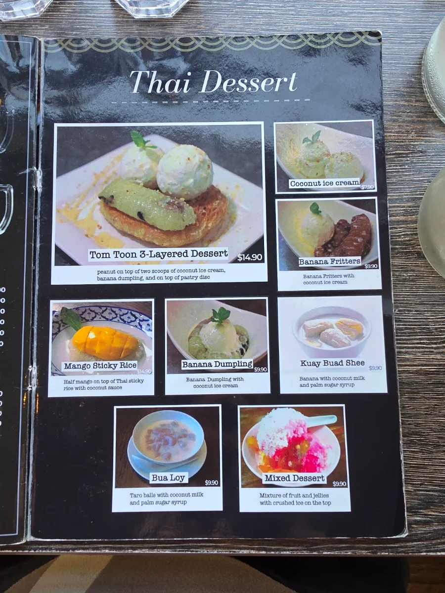 Menu, Tom Toon