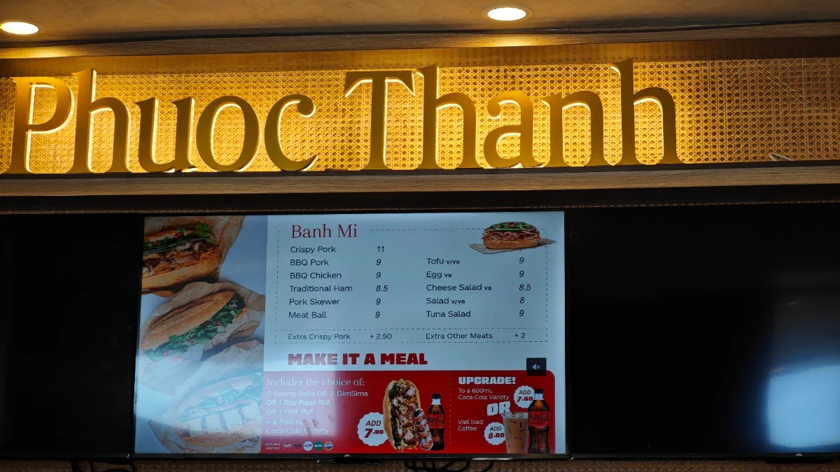 Menu, Phuoc Thanh Kitchen