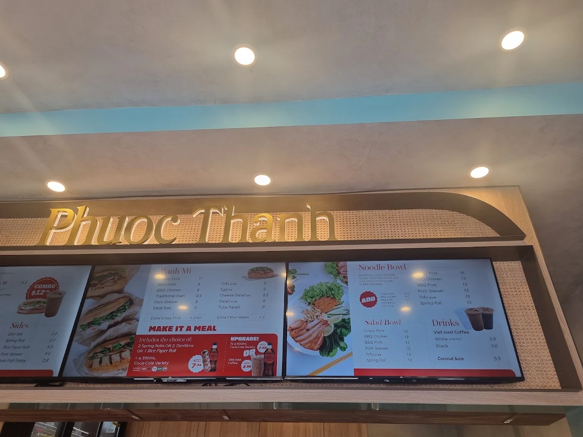 Menu, Phuoc Thanh Kitchen