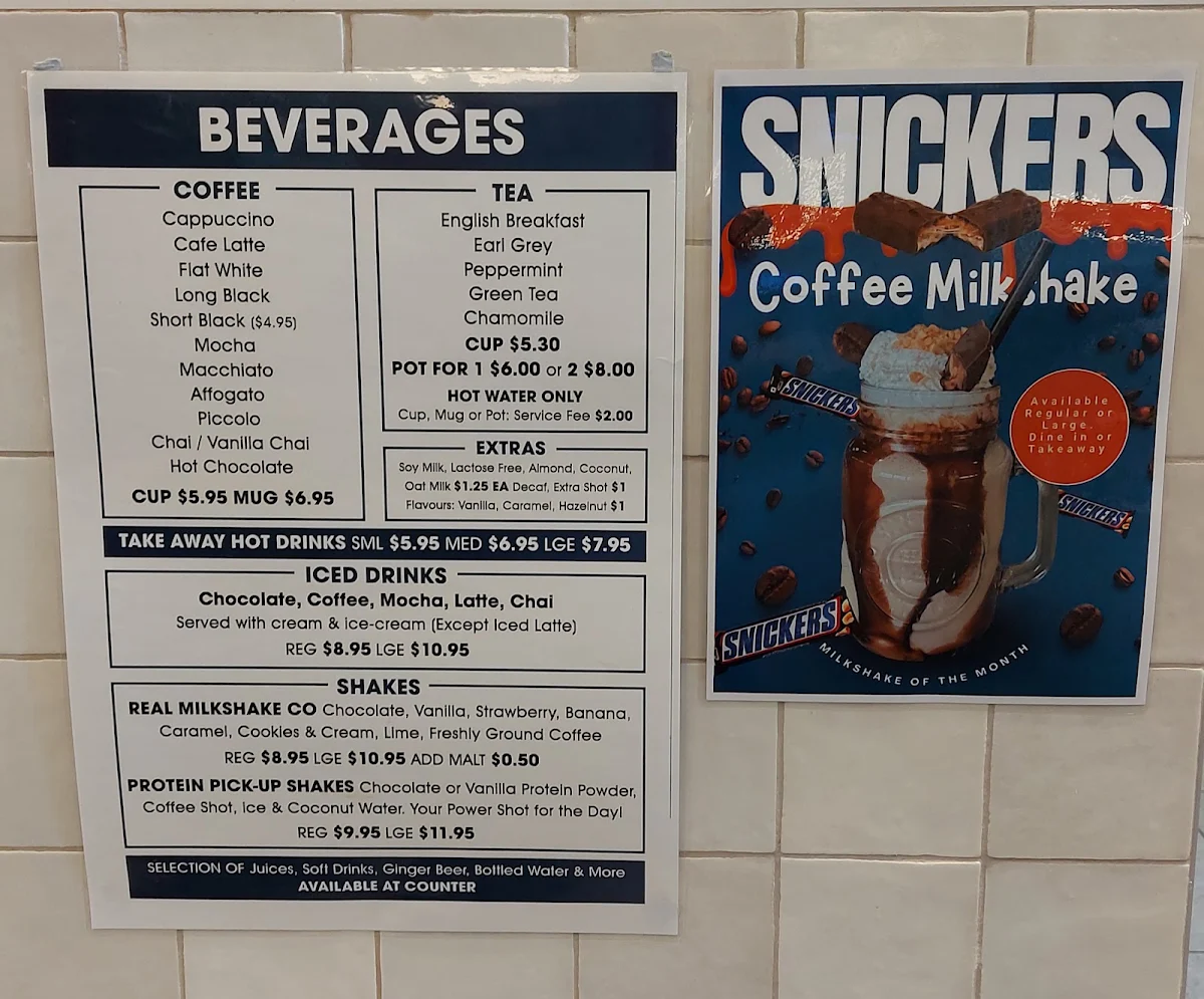 Menu, Wohlers Cafe Victor Harbor