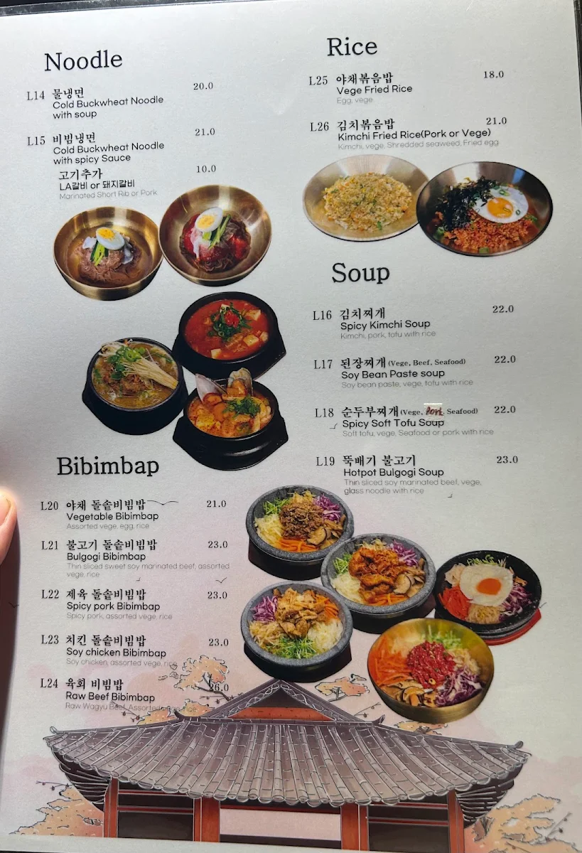 Menu, Hwaro92