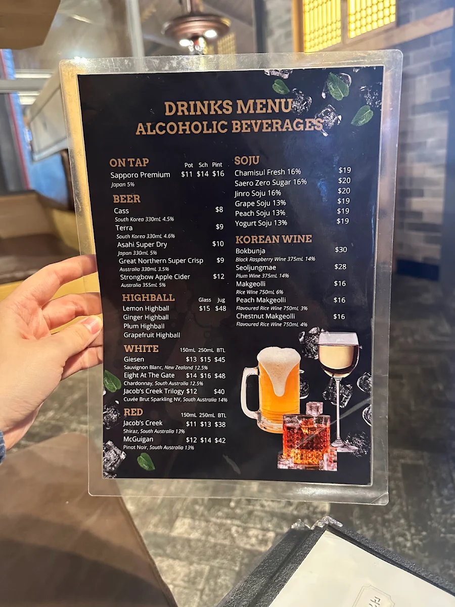 Menu, Hwaro92