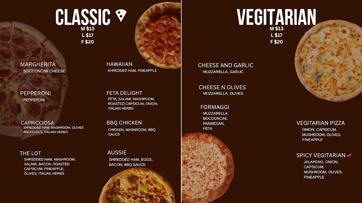 Menu, CHRIS CRUST