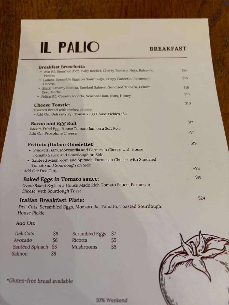 Menu, Il Palio