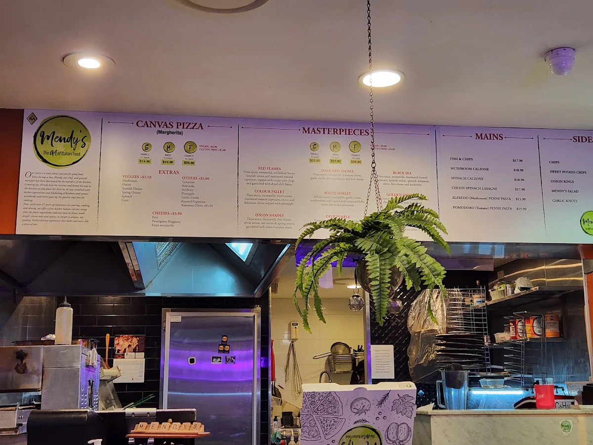 Menu, Mendy's