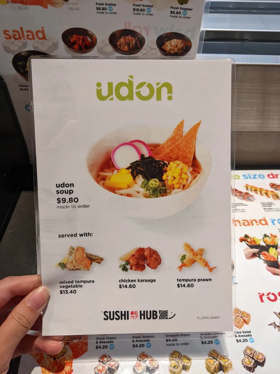 Menu, Sushi Hub St Georges Terrace