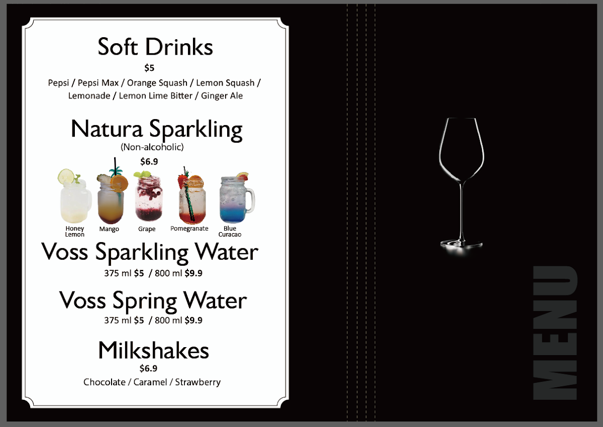 Menu, Galaxy Seafood and Mediterranean Restaurant