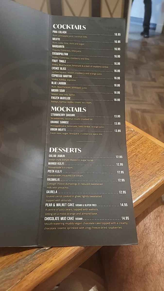 Menu, Taste of north India