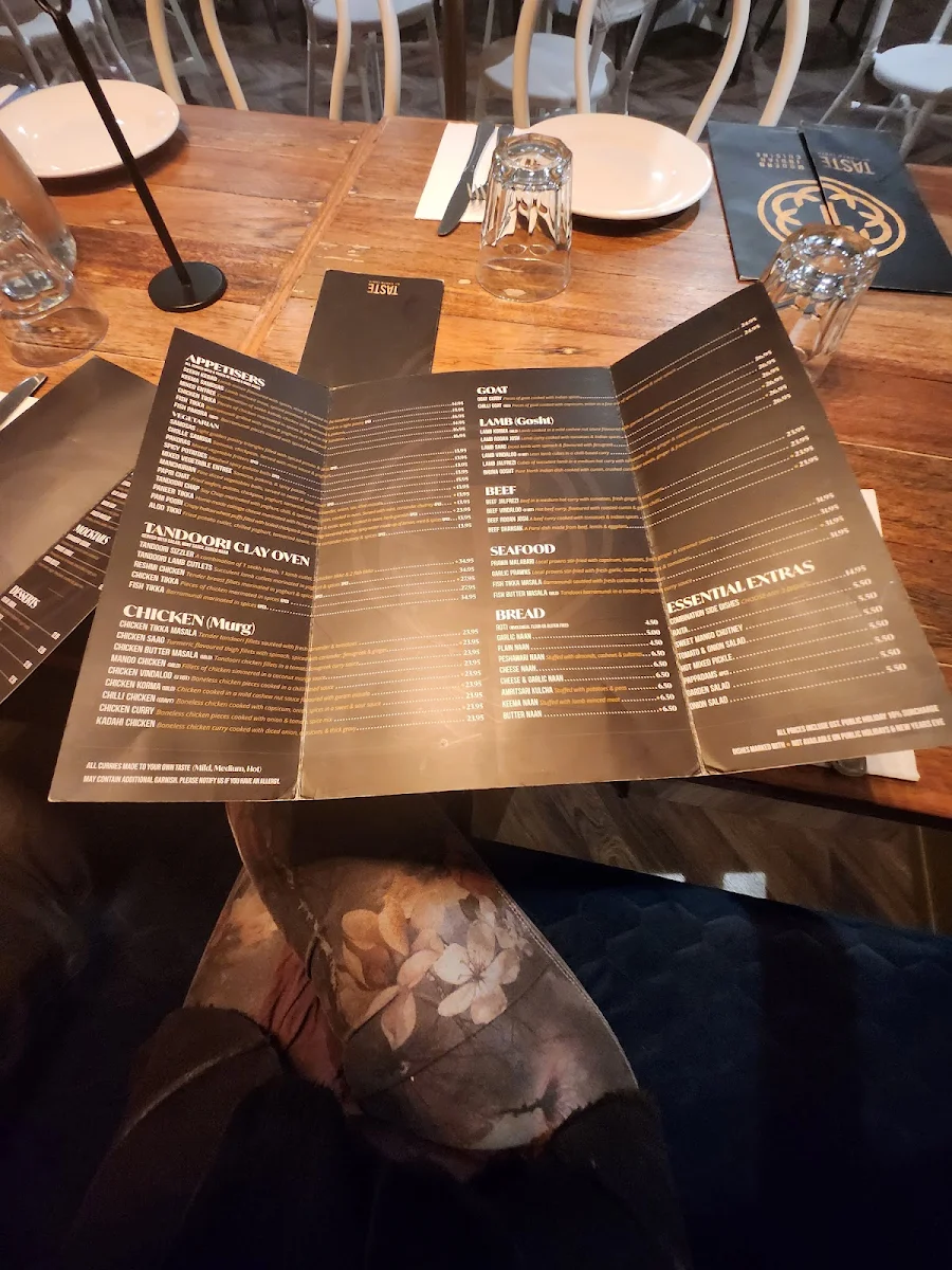 Menu, Taste of north India