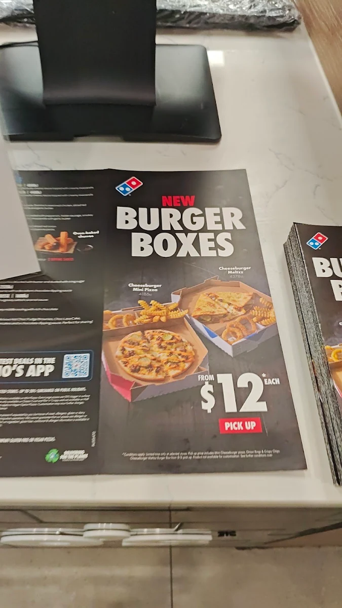 Menu, Domino's Pizza Brighton VIC