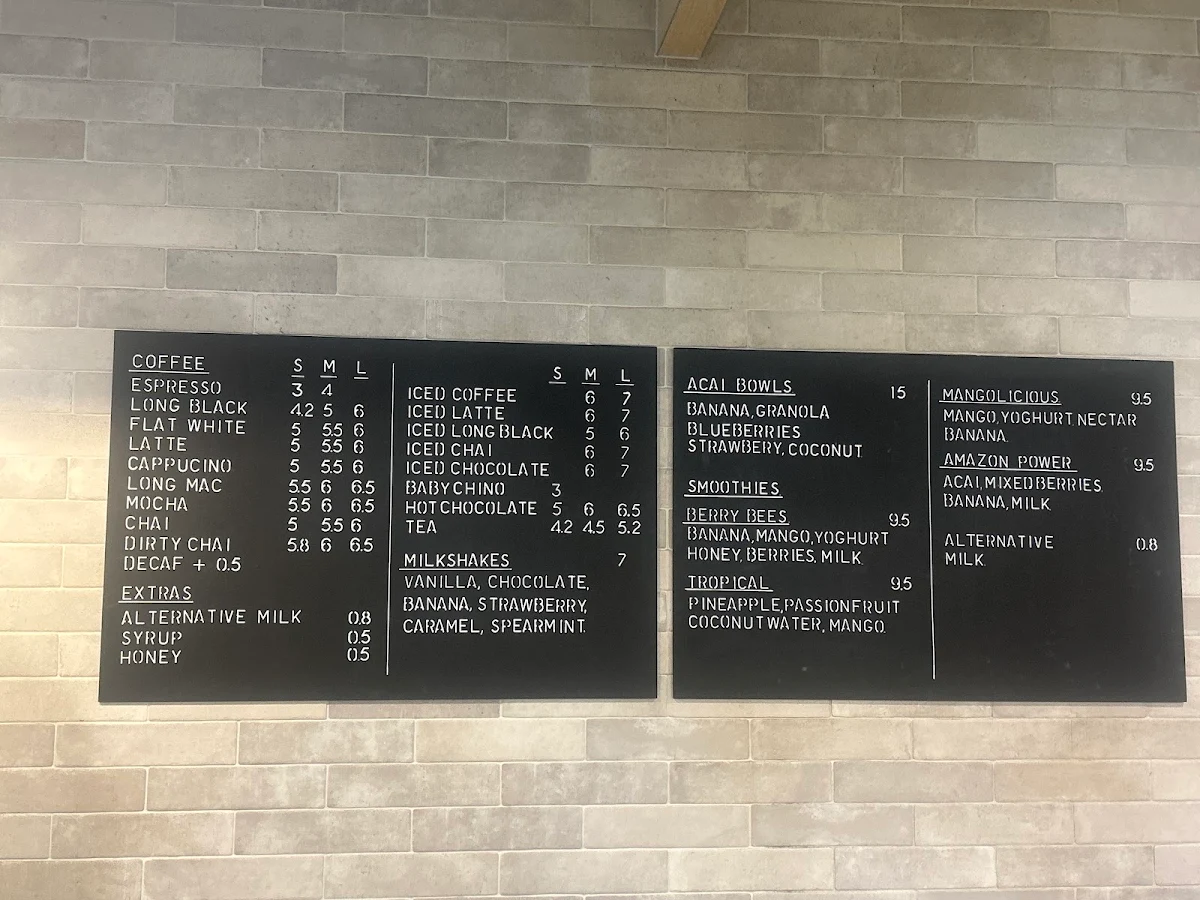 Menu, Galileo cafe and kitchen