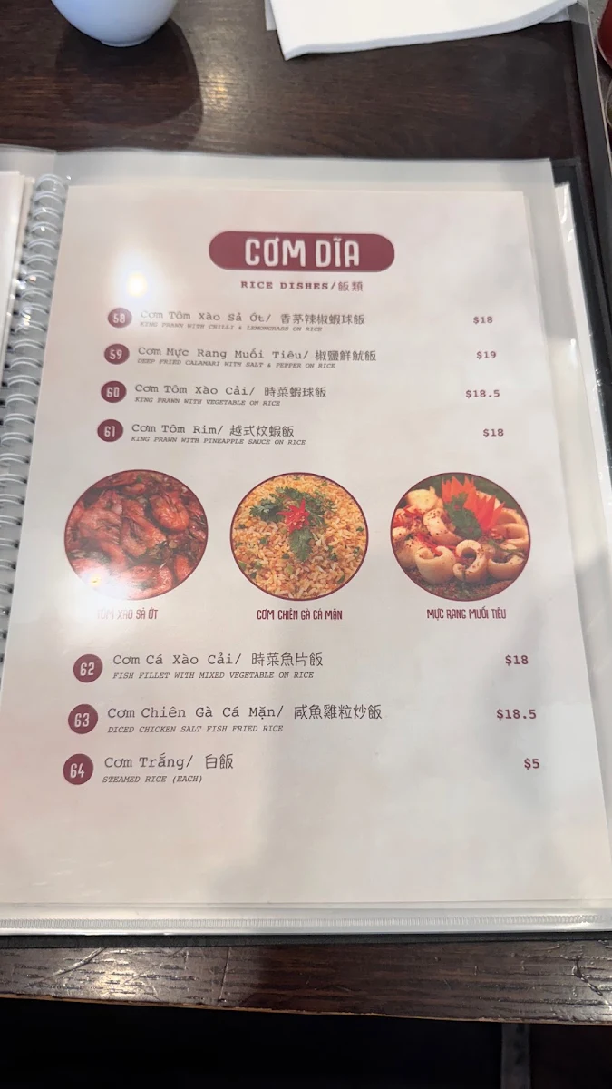 Menu, Co Do