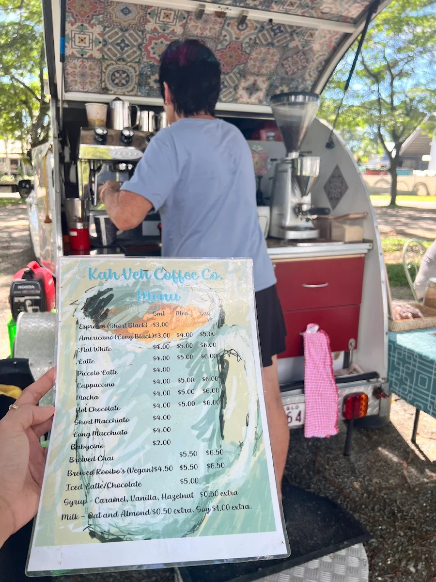 Menu, Kah Veh Coffee Co.