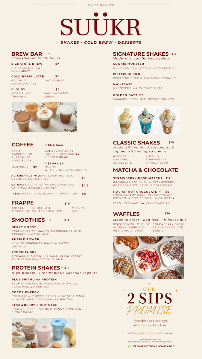 Menu, SUUKR