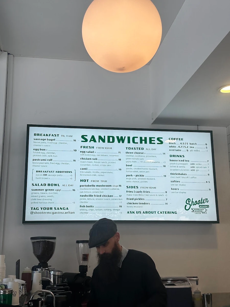 Menu, Shooter