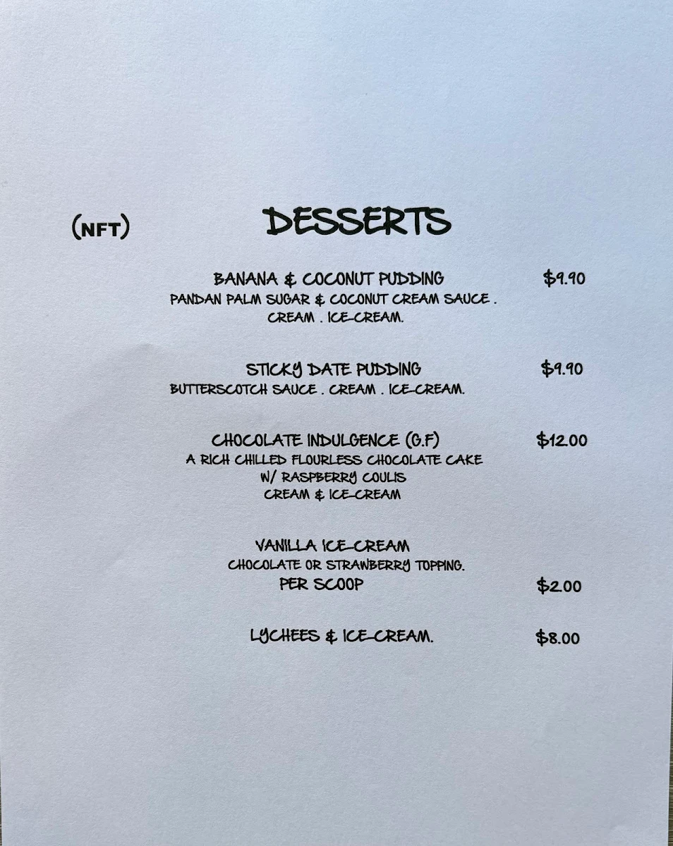 Menu, Two Ducks Cafe' & Asian Grocery